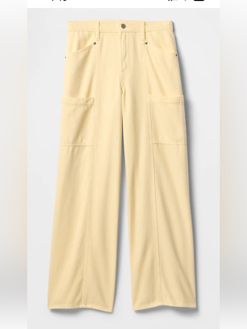 GAP Yellow Baggy Denim Pants
